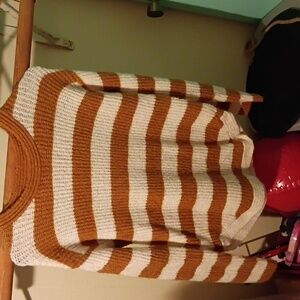Love Tree Brown and Cream Striped Sweater